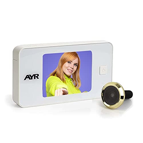 Imagen de AYR Mirilla Digital 752 Blanco/Latón 📷 en OfertitasTOP
