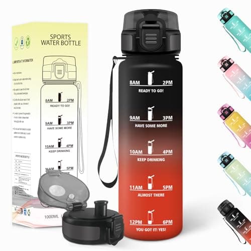 Imagen de Baramumu Botella agua 1 litro reutilizable para gimnasio 📦 en OfertitasTOP