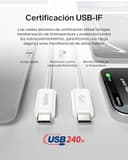 Thumbnail 5 de Belkin Paquete 2 Cables USB-C a USB-C 1,5 m 240 W 📱