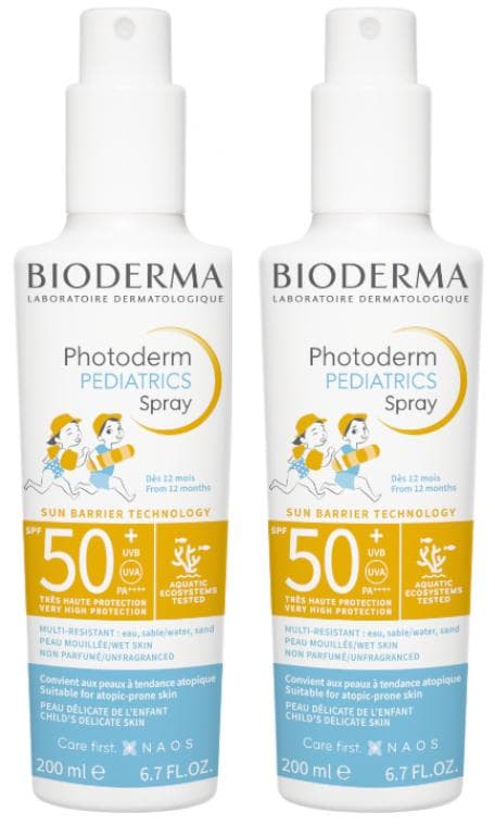Imagen de Bioderma Photoderm Pediatrics Spray SPF50+ 2x200 ml 🌞 en OfertitasTOP