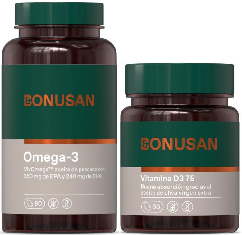 Imagen de Bonusan Omega-3 360 mg EPA 240 mg DHA — 90 cápsulas en OfertitasTOP