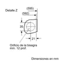 Thumbnail 4 de Bosch WIW24307ES lavadora integrable 8 kg 1.200 rpm