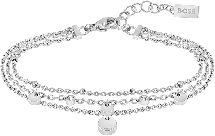 Imagen de BOSS Jewelry 1580331 Pulsera cadenas múltiples en acero inoxidable 💍 en OfertitasTOP