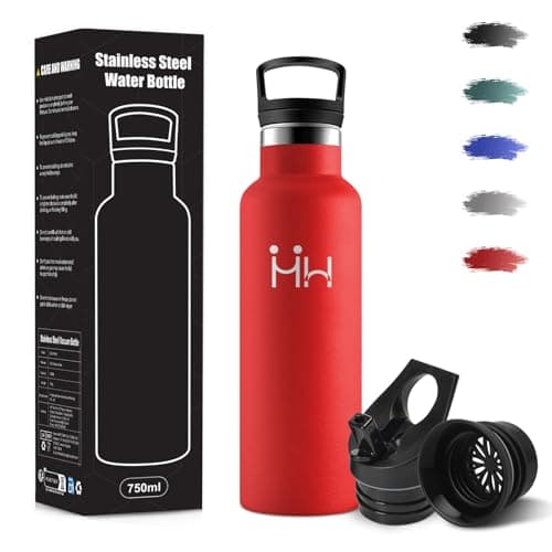 Imagen de Botella Agua 500 ml acero 18/8 Rojo 🚰 en OfertitasTOP