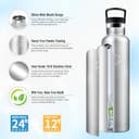 Thumbnail 1 de Botella Agua Deporte 1L Acero Inoxidable, Doble Pared 🚰