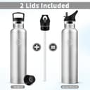 Thumbnail 3 de Botella Agua Deporte 1L Acero Inoxidable, Doble Pared 🚰