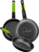 Thumbnail principal de BRA Prior - Set de 3 Sartenes Antiadherentes con Salvamanteles 🍳