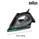 Thumbnail 2 de Braun TexStyle 5 SI5277GR plancha de vapor con suela cerámica y vaporización vertical