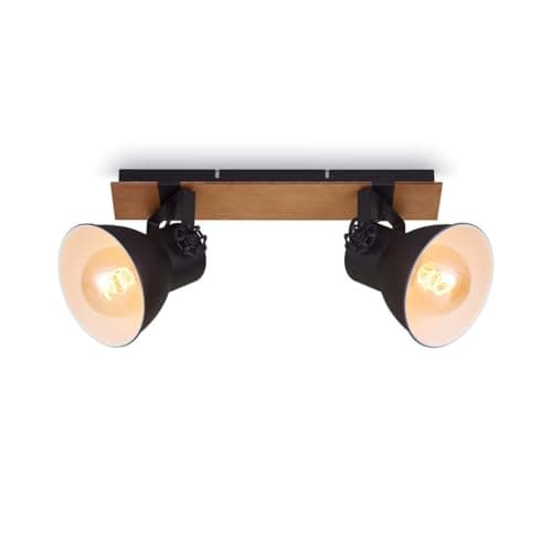 Imagen de Briloner Leuchten lámpara de techo retro 2 luces E27 40 W en OfertitasTOP