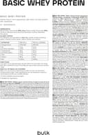 Thumbnail 2 de Bulk Basic Proteína de Suero 2,5 kg — Vainilla 🍽️