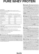 Thumbnail 3 de Bulk Pure Whey 1 kg — 22 g proteína por servicio 🥤