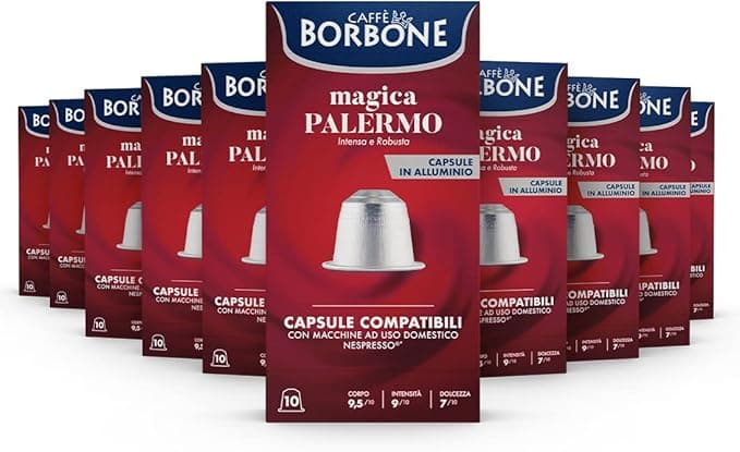 Imagen de Caffè Borbone Magica Palermo ☕ 100 cápsulas para Nespresso en OfertitasTOP