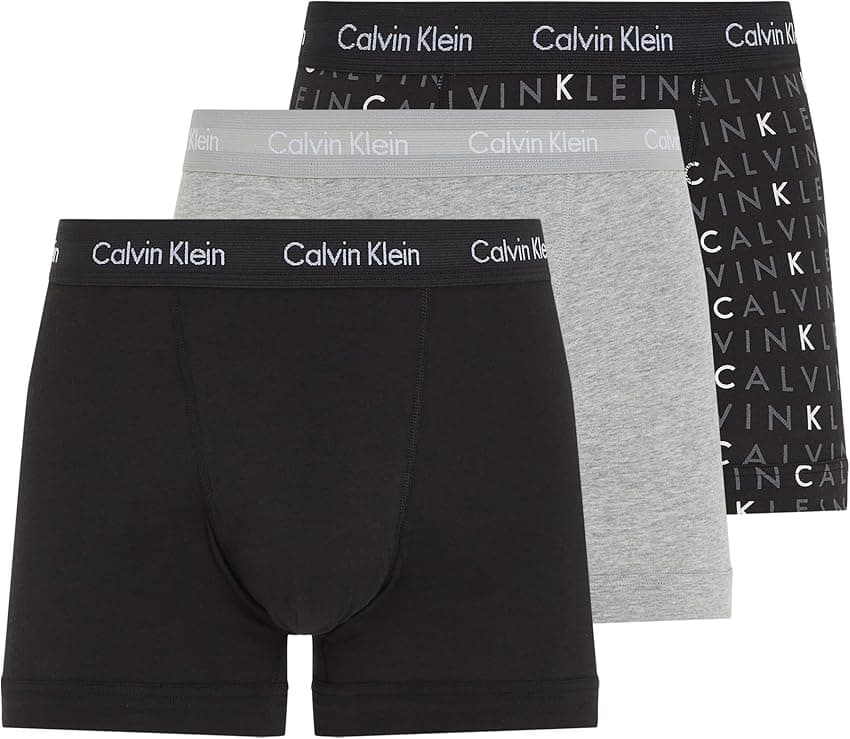 Imagen de Calvin Klein Pack 3 Bóxers de Algodón Elástico, M🩳 en OfertitasTOP