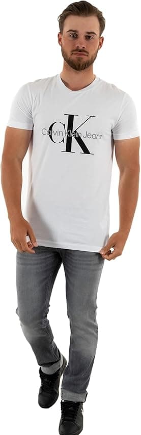 Imagen de Calvin Klein Camiseta Slim Fit S Blanco 1 unidad en OfertitasTOP
