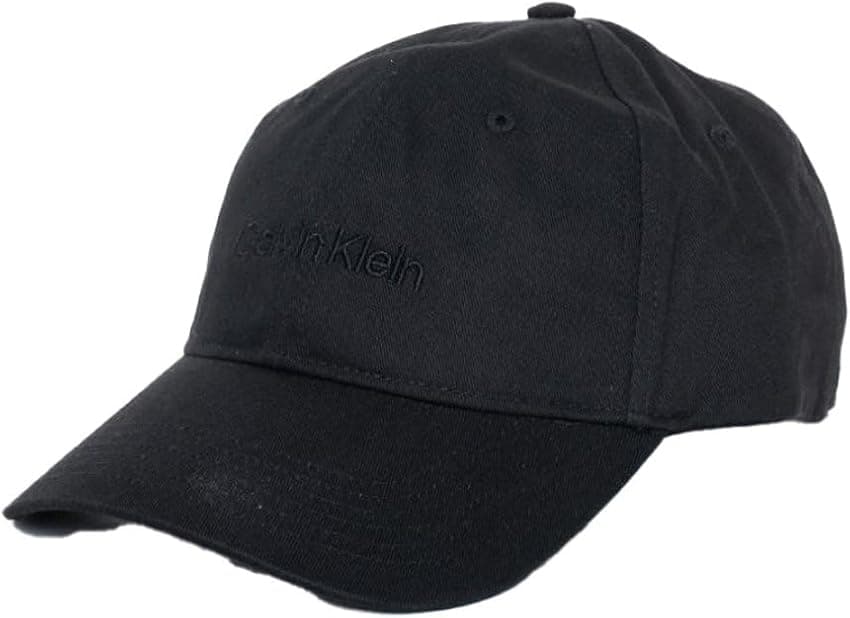 Imagen de Calvin Klein Gorra Embroidery algodón Negro 🎩 en OfertitasTOP