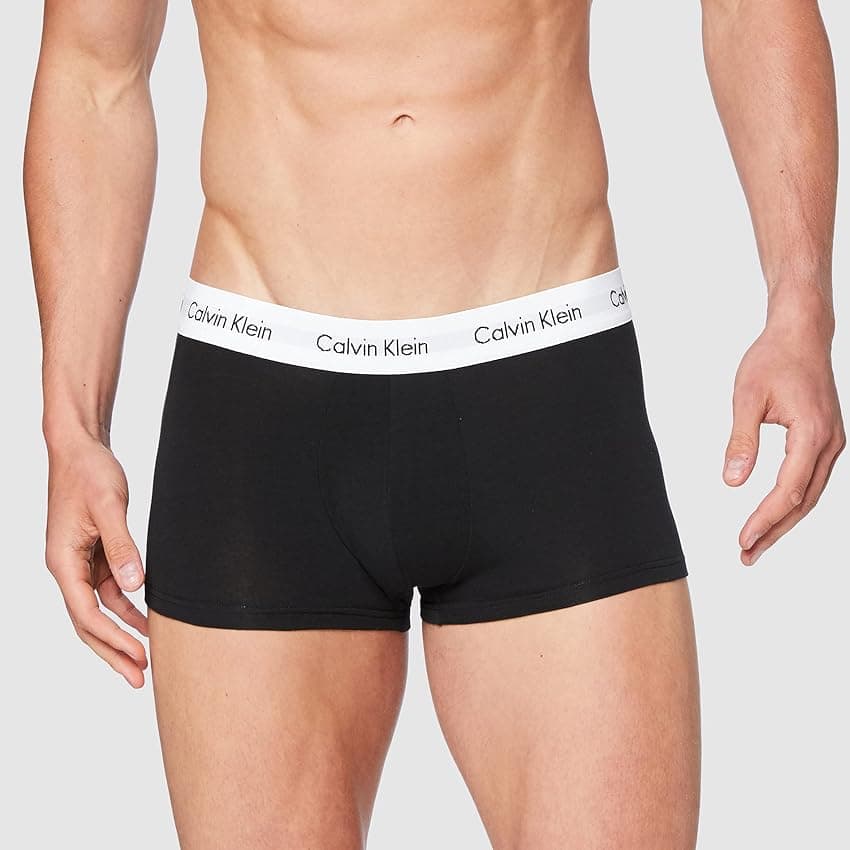 Imagen de Calvin Klein Low Rise Trunk 3pk Bóxer Negro para Hombre 🖤 en OfertitasTOP