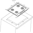 Thumbnail 1 de Candy CHW6LBX/4U2 placa de gas 60 cm con 4 zonas