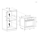 Thumbnail 1 de Candy F IDC B605 L Horno multifunción limpieza hidrolítica ♨️