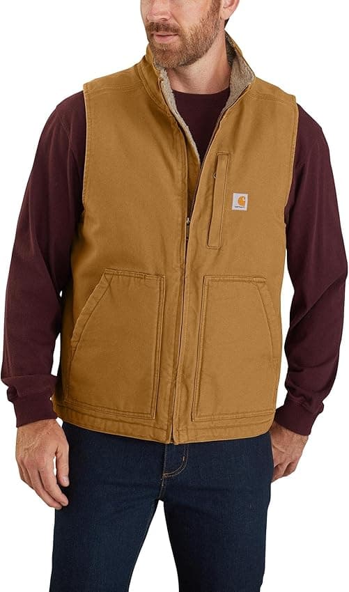 Imagen de Carhartt Washed Duck chaleco trabajo 12 oz/yd² M en OfertitasTOP