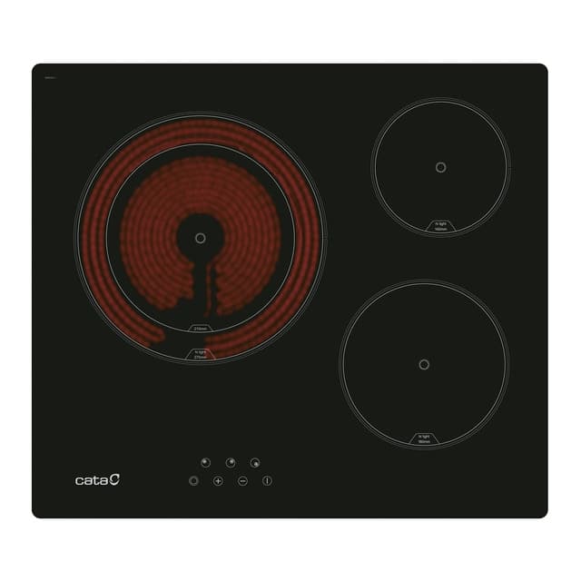 Imagen de Cata TD 6003 BK vitrocerámica 3 zonas 59 cm en OfertitasTOP