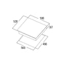 Thumbnail 1 de Cata TD 6003 BK vitrocerámica 3 zonas 59 cm