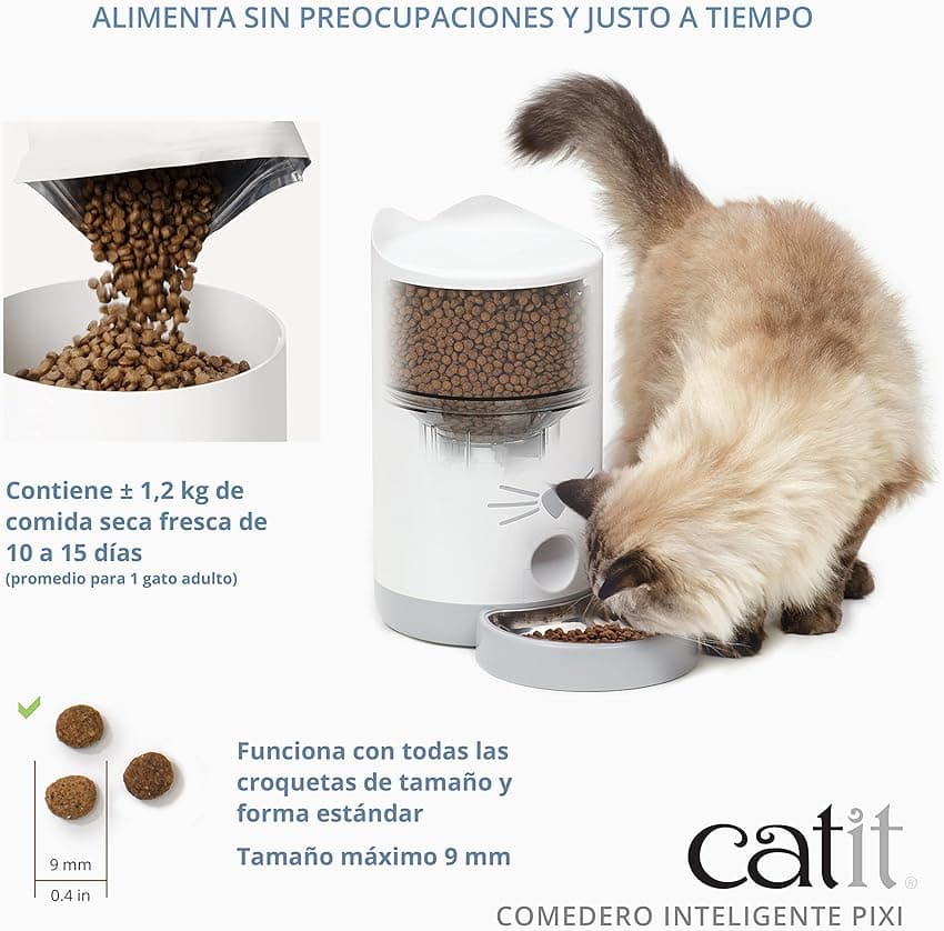 Imagen de Catit PIXI Comedero inteligente para gatos 1,2 kg 🐱 en OfertitasTOP