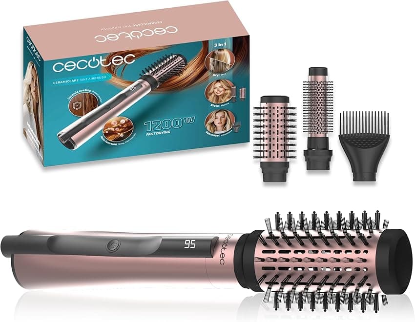 Imagen de Cecotec CeramicCare 3in1 AirBrush 1200W — cepillo 50 mm en OfertitasTOP