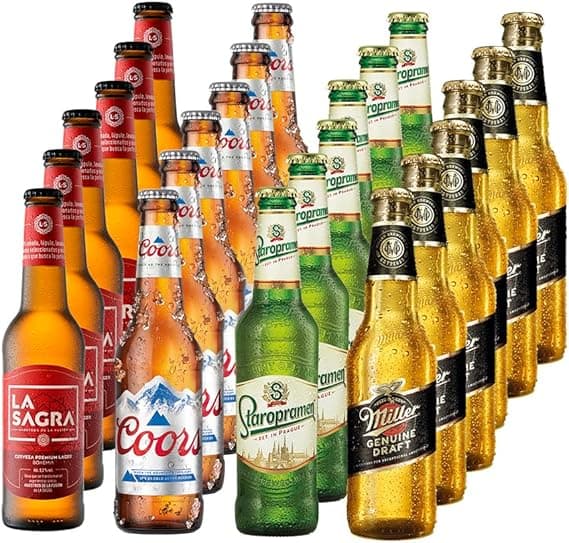 Imagen de Pack Cerveza Lagers del Mundo 🍺 - 24 Botellas 330ml en OfertitasTOP