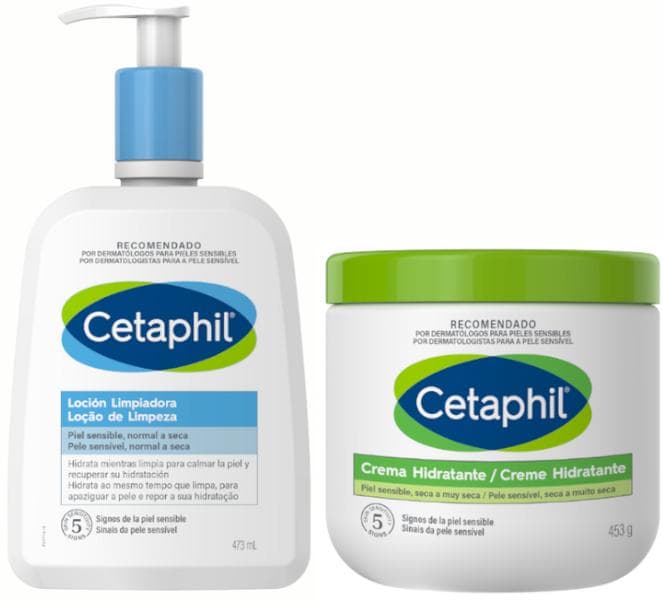 Imagen de Cetaphil Crema Hidratante 453 g y Loción Limpiadora 473 ml, duo en OfertitasTOP