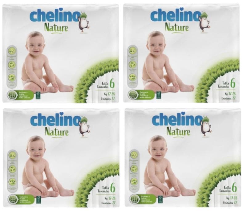 Imagen de Chelino Nature Pañales Talla 6 4x27 uds 🌿 en OfertitasTOP