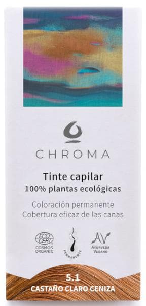 Imagen de Chroma Tinte Capilar Natural Castaño Claro Ceniza 5.1 💇♀️ en OfertitasTOP