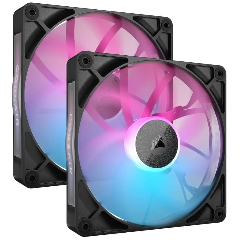Imagen de Corsair iCUE LINK RX140 RGB Starter Kit — 2 ventiladores 🎧 en OfertitasTOP