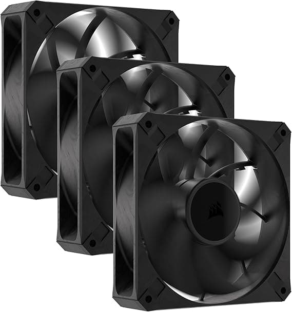 Imagen de CORSAIR RS120 MAX Ventiladores 120 mm PWM – Pack Triple 🖤 en OfertitasTOP