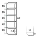 Thumbnail 2 de El Corte Inglés Noel rinconera 4 estantes ✅