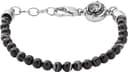 Thumbnail principal de Diesel Pulsera de hombre cuentas semipreciosas, negro y plata ⌚