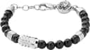 Thumbnail 3 de Diesel Pulsera de hombre cuentas semipreciosas, negro y plata ⌚