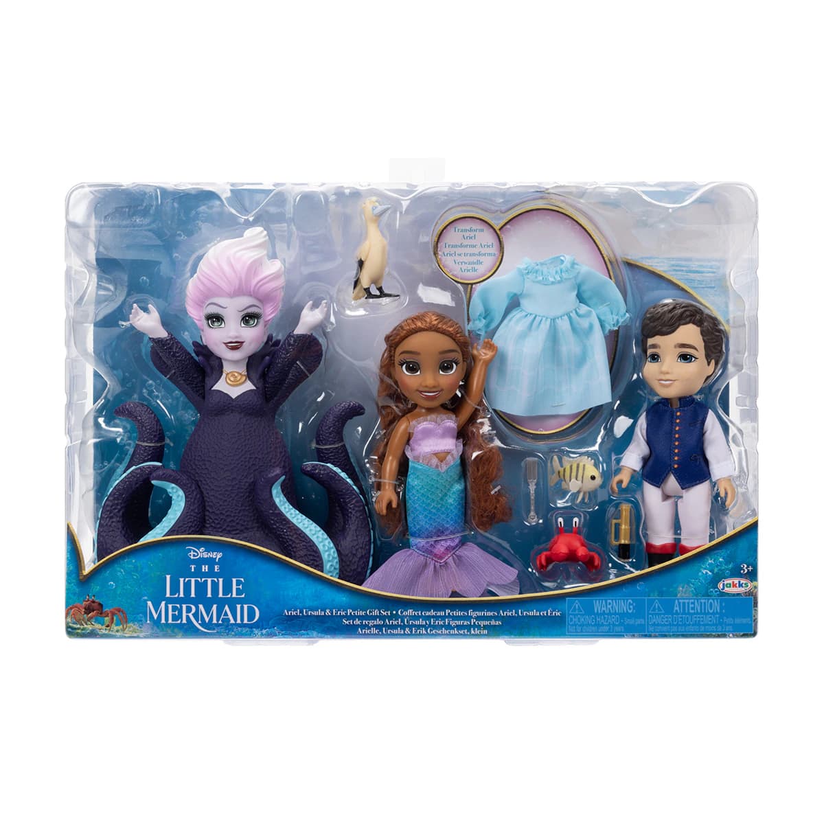 Imagen de Disney Jakks Pacific Set 3 muñecas La Sirenita 15 cm en OfertitasTOP