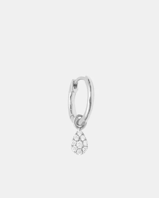 Imagen de Djula Pendiente Magic Touch Gota de Oro y Diamantes ✨ en OfertitasTOP
