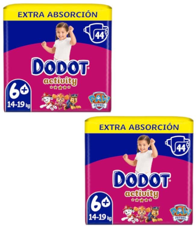 Imagen de Dodot Activity T6+ Pañales Extra Para Bebés 2x44 uds 🍼 en OfertitasTOP
