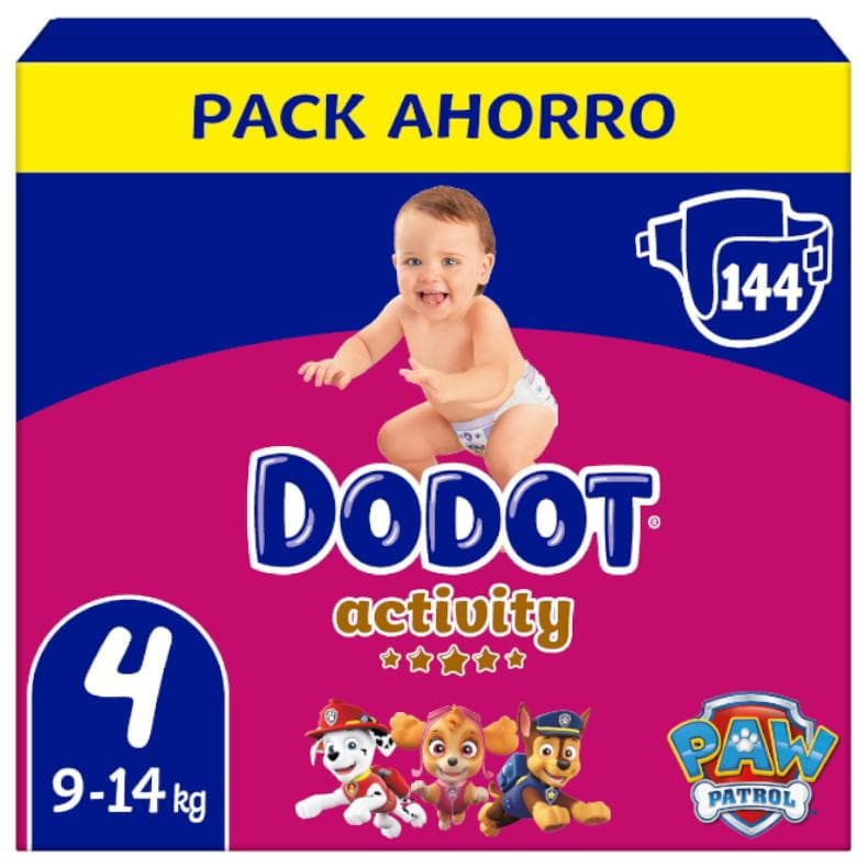 Imagen de Dodot Pañales Activity Box XXL talla 4, 144 uds 🍼 en OfertitasTOP