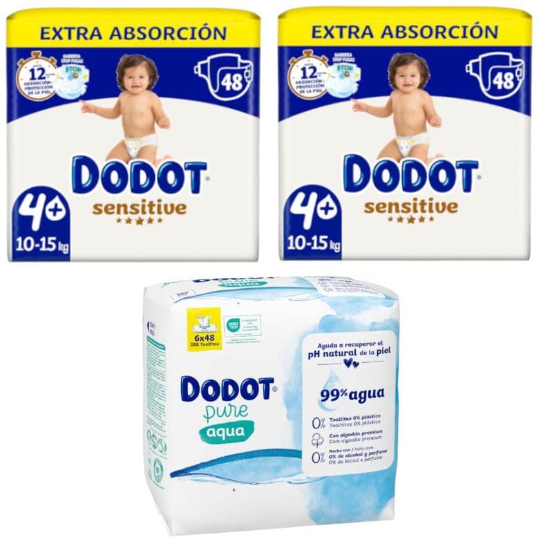 Imagen de Dodot Pañales T4+ pañales 2x48 uds en OfertitasTOP