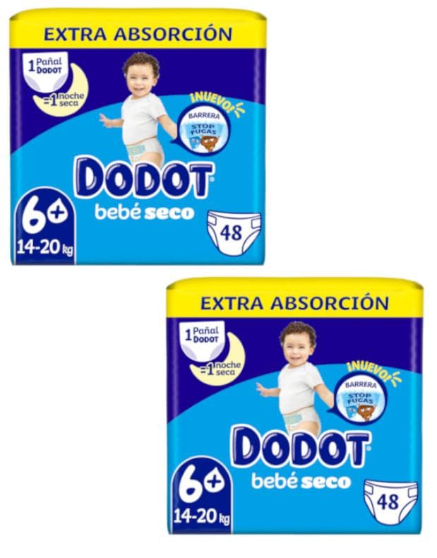 Imagen de Dodot Pañales T6+ 2x48 uds pañales 96 unidades en OfertitasTOP