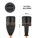 Thumbnail 3 de Electraline 01666 Cable alargador 30 m 3G1,5 con toma Electralock 🔌