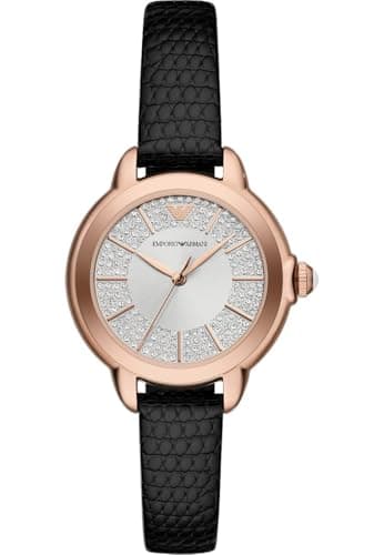 Imagen de Emporio Armani Watch For Women 32 mm cuarzo con correa de piel ⌚ en OfertitasTOP
