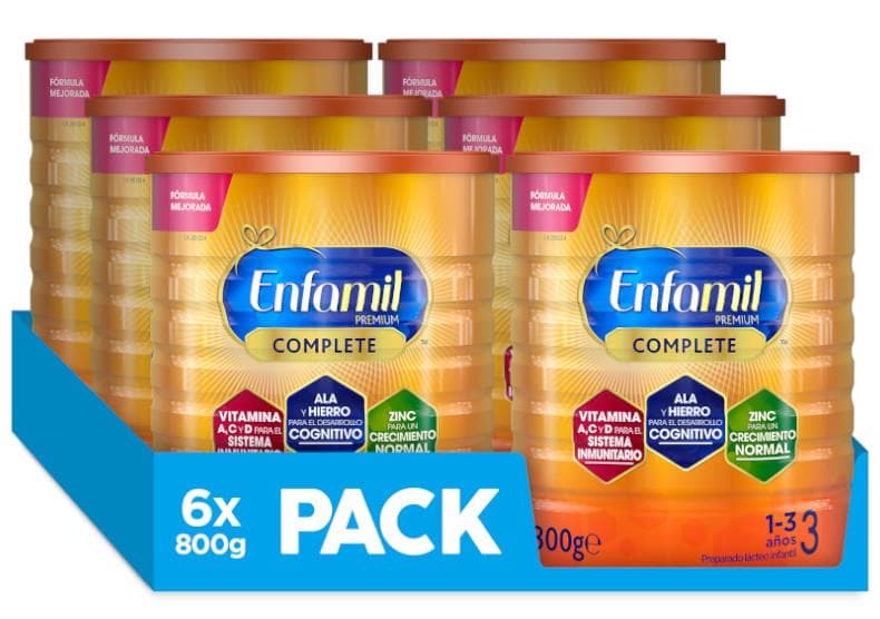 Imagen de Enfamil 3 Premium Complete Leche de Crecimiento 🌟 6x800g en OfertitasTOP
