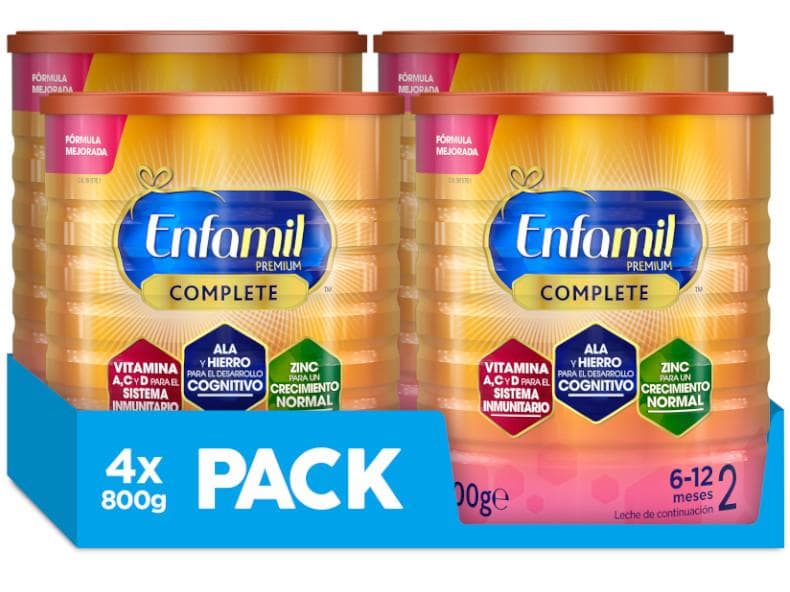 Imagen de Enfamil 2 Premium Complete – Paquete 4x800g 🍼 en OfertitasTOP