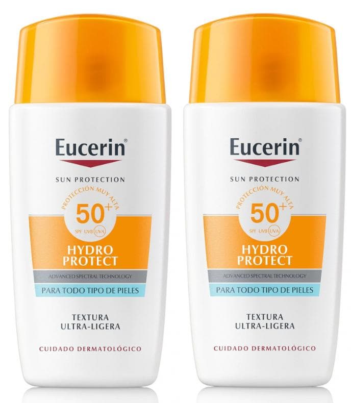 Imagen de Eucerin Facial Solar Hydro Protect Fluido FPS50+ 2x50 ml en OfertitasTOP