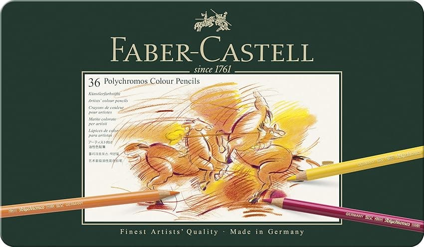 Imagen de Faber-Castell 110036 Estuche Metal con 36 Ecolápices Polychromos 🎨 en OfertitasTOP