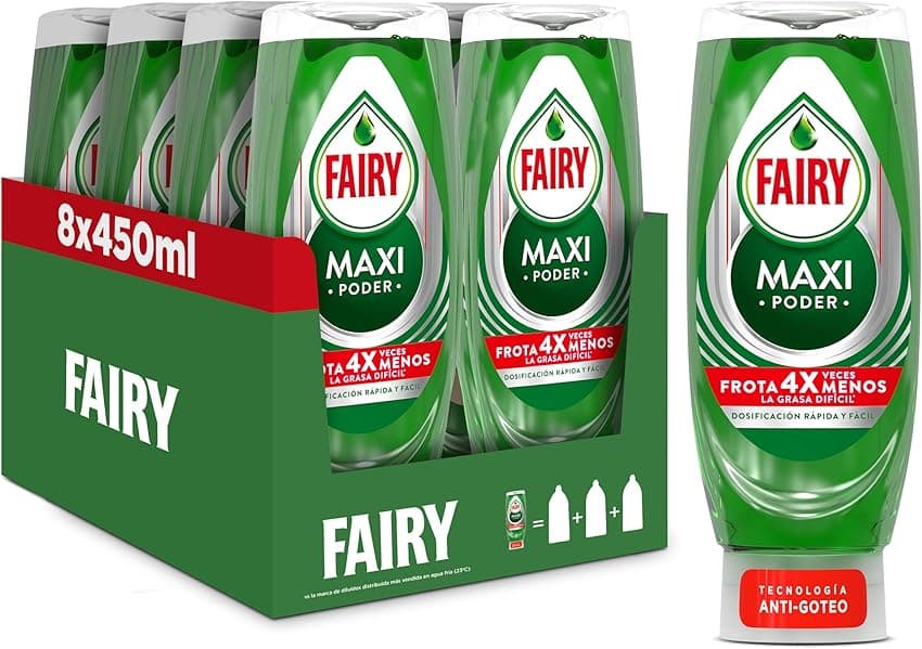 Imagen de Fairy Maxi Poder Lavavajillas Líquido, 3.6 L - Antigrasa 🧼 en OfertitasTOP