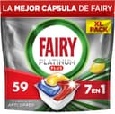Thumbnail principal de Fairy Platinum Plus Cápsulas Lavavajillas Limón, 59 Unidades 🍋